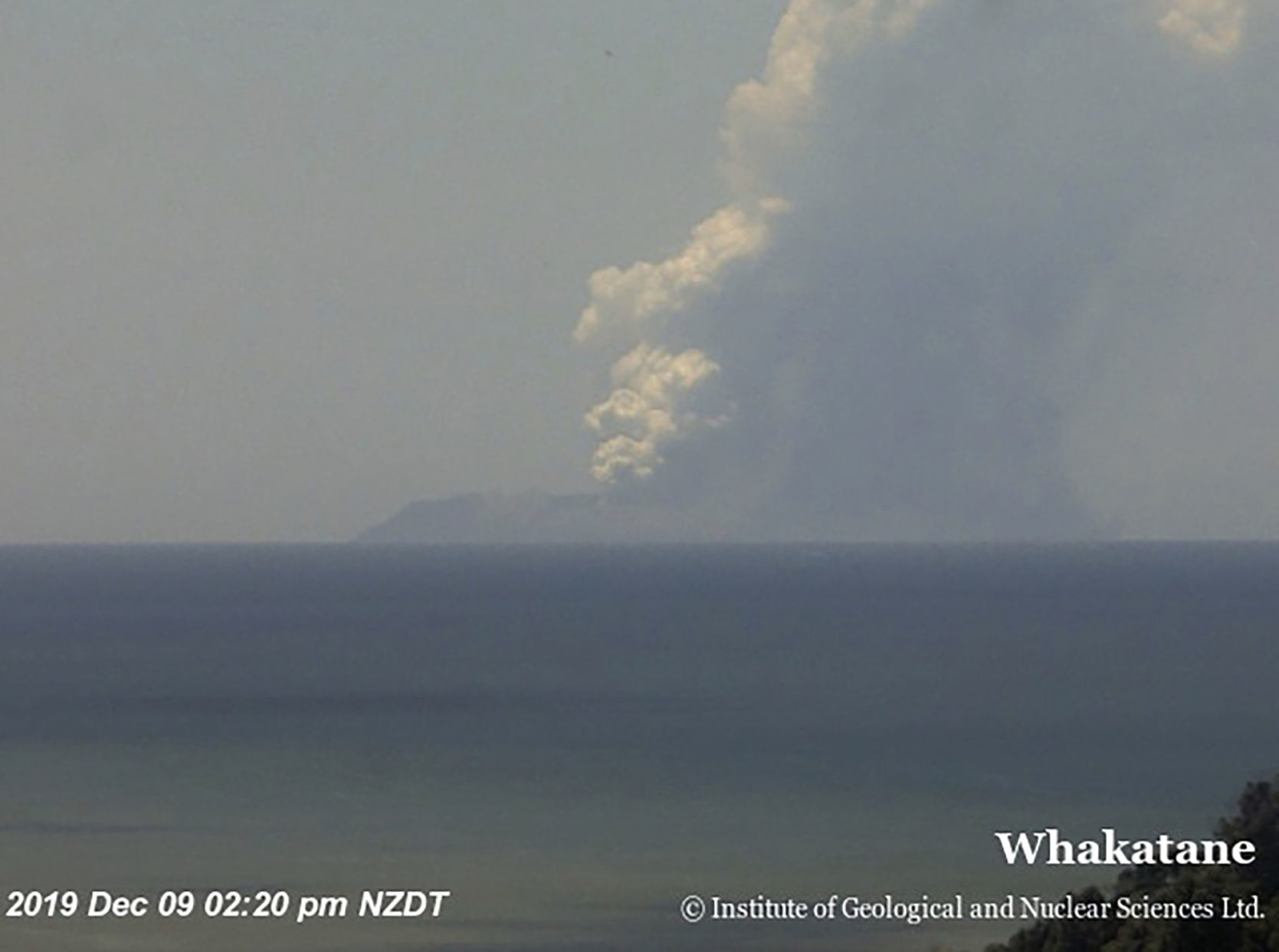 New Zealand Volcano Erupts